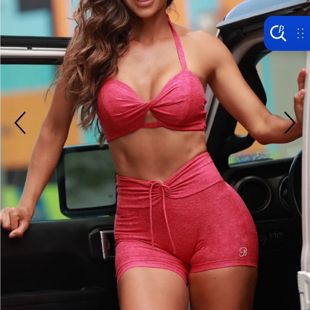 NWT Bombshell sportswear set SMALL top XS shorts